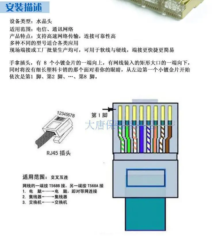 六类水晶头做法(六类水晶头做法图片)