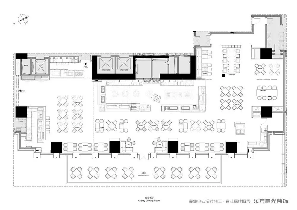 饭店装修平面图(饭店装修平面图纸)