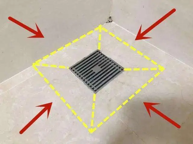 卫生间下水口贴砖的图片(卫生间下水口贴砖的图片大全)