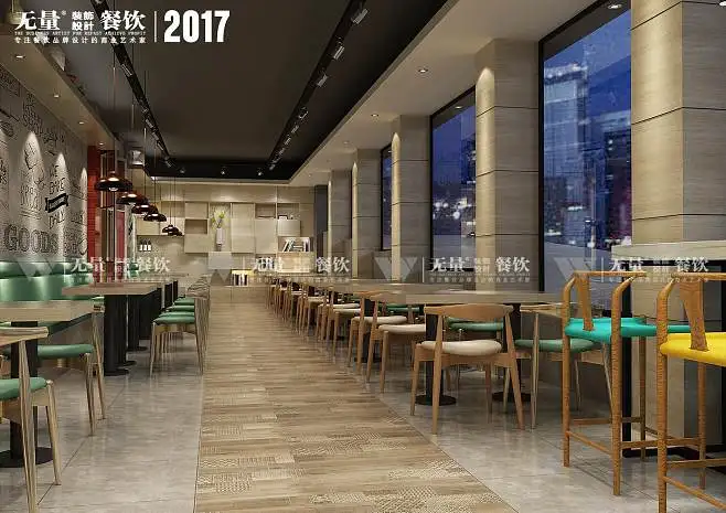 长方形餐饮店铺装修效果图(长方形餐饮店铺装修效果图大全)